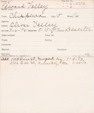 Edward Valley Student Information Card