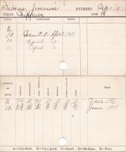 Genevieve Bebeau Progress Card