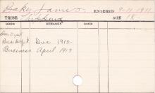 James Baker Progress Card