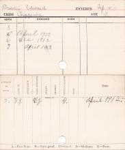 Edward Bresette Progress Card