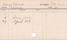 Edward Dennis Progress Card