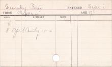 Peter Greensky Progress Card