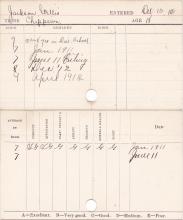 Willis Jackson Progress Card