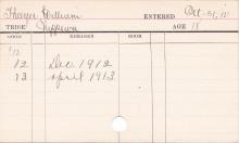 William Thayer Progress Card