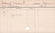 Martina Doherty Progress Card