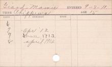 Mamie Giard Progress Card