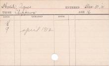 Agnes Hatch Progress Card