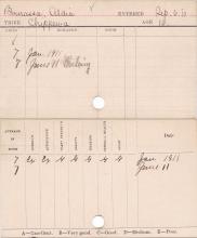Aldia Bourassa Progress Card