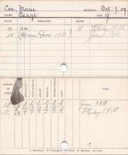 Marie Cox Progress Card