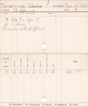 Alice Denomie Progress Card