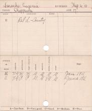 Eugenie La Roche Progress Card