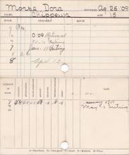 Dora Morse Progress Card