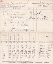 Ernestine Venne Progress Card