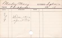 Mary Martin Progress Card