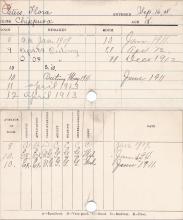 Flora Peters Progress Card