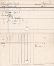 Nellie Thompson Progress Card