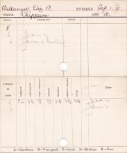 Elizabeth Bellanger Progress Card