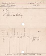 Lillian Degan Progress Card