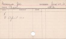 Joseph Neveaux Progress Card