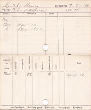 Lucy Smith Progress Card