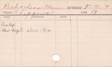 Mamie Richardson Progress Card