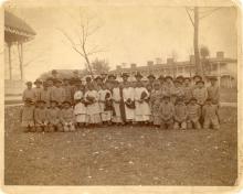 Apache Prisoners of War Upon Arrival [version 2], 1886
