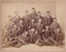 Fifteen Apache male students [version 2], c.1888