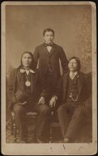 Standing Bear, Luther Standing Bear, and Red Fish, c. 1882