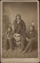 Wounded Yellow Robe, Chauncey Yellow Robe, and Henry Standing Bear [version 1], 1883