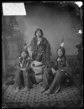 Wounded Yellow Robe, Chauncey Yellow Robe, and Henry Standing Bear [version 1], 1883