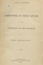 Excerpt from Annual Report of the Commissioner of Indian Affairs, 1881