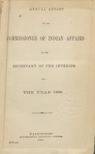 Excerpt from Annual Report of the Commissioner of Indian Affairs, 1883