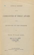 Excerpt from Annual Report of the Commissioner of Indian Affairs, 1887