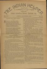 The Indian Helper (Vol. 7, No. 52)