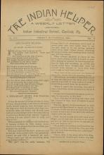 The Indian Helper (Vol. 8, No. 11)