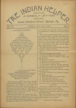 The Indian Helper (Vol. 8, No. 17)