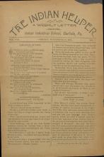 The Indian Helper (Vol. 8, No. 1)