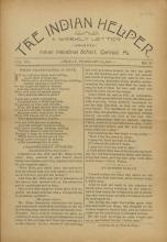 The Indian Helper (Vol. 8, No. 21)