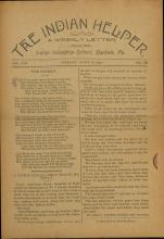 The Indian Helper (Vol. 8, No. 30)