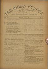 The Indian Helper (Vol. 8, No. 42)
