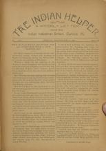 The Indian Helper (Vol. 8, No. 52)