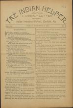 The Indian Helper (Vol. 8, No. 9)