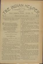 The Indian Helper (Vol. 9, No.18)