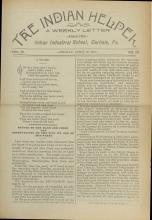 The Indian Helper (Vol. 9, No. 30)