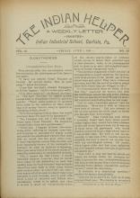 The Indian Helper (Vol. 9, No. 36)