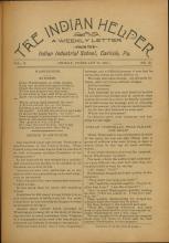 The Indian Helper (Vol. 10, No. 21)