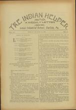 The Indian Helper (Vol. 12, No. 22)
