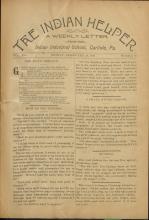 The Indian Helper (Vol. 13, No. 18)