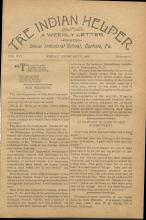 The Indian Helper (Vol. 14, No. 15)