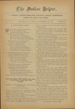 The Indian Helper (Vol. 5, No. 18) 